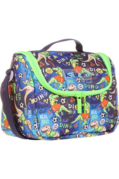 KAUKKO Deca Toplotna izolacija Dečak Zeleno Plavo Dinosaur Ishrana Torba