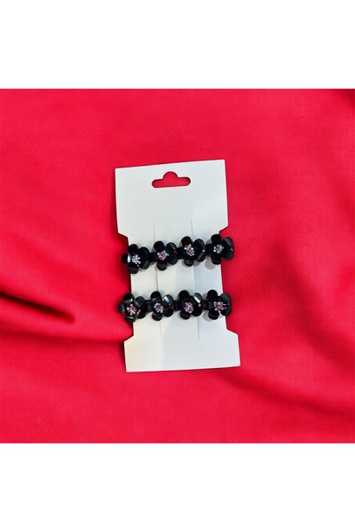 Store Black Flower Double Clamp Buckle