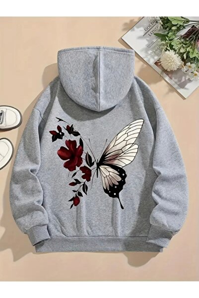 mercoledi Hanorac supradimensionat unisex pentru femei/bărbați cu imprimeu de...