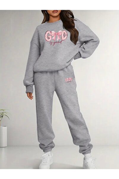 Deocept GOD IS GOOD PRINTED UNISEX OVERSIZE ΣΕΤ ΦΟΡΜΑΣ ΚΑΤΩ/ΕΠΕΥΘΕΙΑ