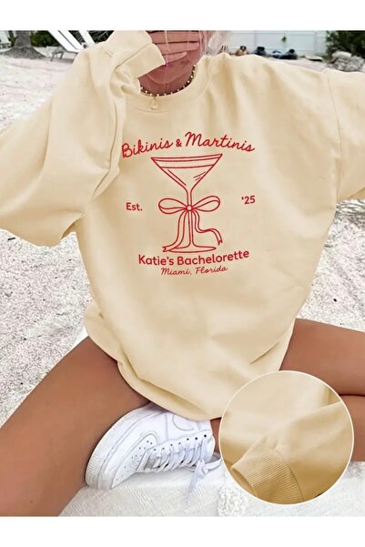 mercoledi سويت شيرت بيكيني مارتينيس مطبوع كبير الحجم للجنسين للنساء/الرجال بر...