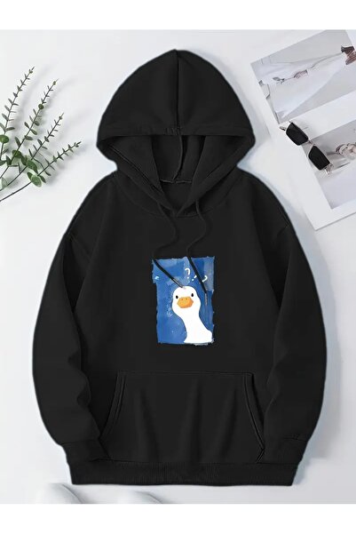 mercoledi SWEATSHIRT DE MĂRIME MARE CU IMprimare de rață