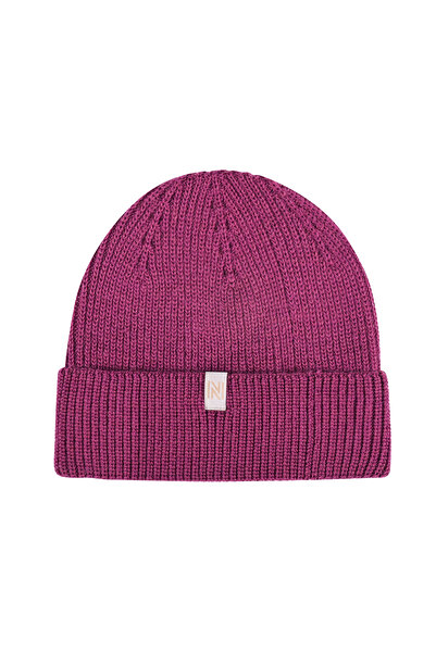 NORFOLK Norwick Merino Wool Beret Fuchsia