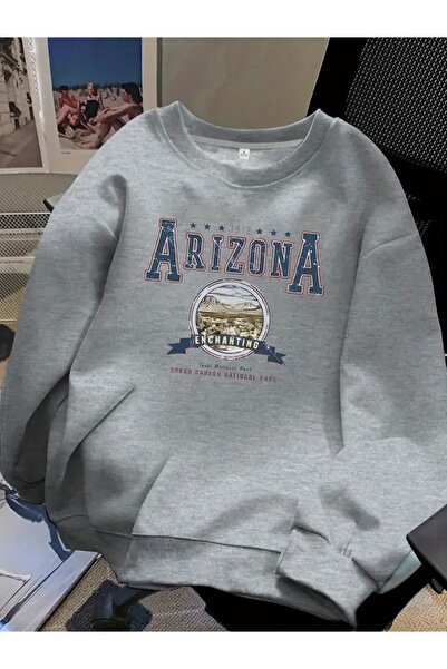 Deocept ARIZONA PRINTED OVERSIZE UNISEX ΓΥΝΑΙΚΕΙΟ/ΑΝΔΡΙΚΟ ΦΟύτερ με λαιμόκοψη