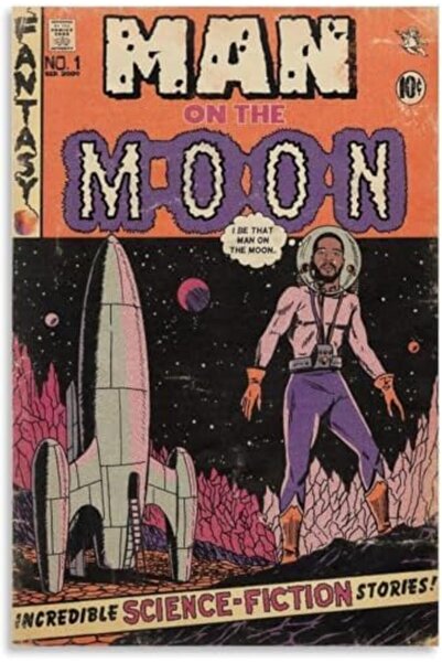 Today Idea ملصق موسيقي - لوحة فنية جدارية بدون إطار مقاس 16×24 بوصة لغرفة الن...