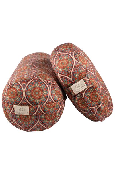 SUNYOGA Mandala Desen Bolster & Yoga Meditasyon Minderi Karabuğday dolgulu