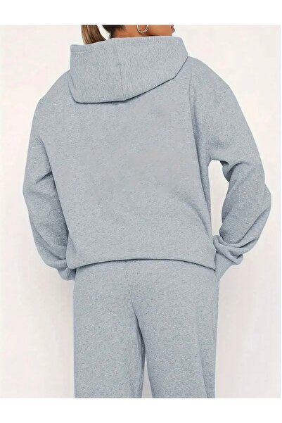 Deocept Σετ γυναικεία γκρι αθλητική φόρμα Milano Printed