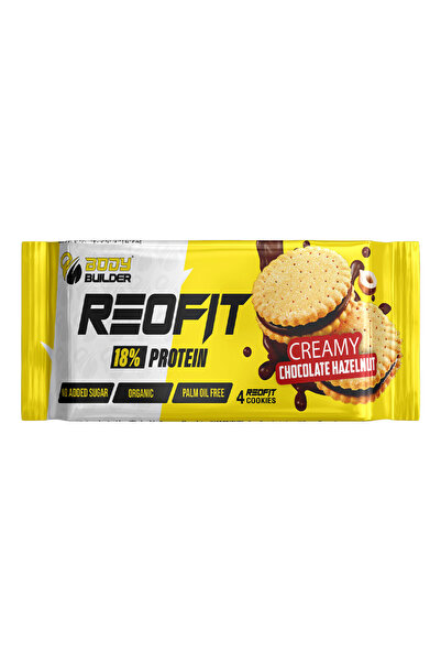 Body Builder Reofit Cookies, Creamy Chocolate Hazelnut, Box of 16 Pieces