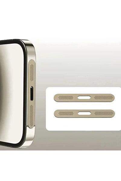 iPhone Alt Hoparlör Koruyucu Sticker Toz Filtresi | Toz Geçirmez Mikrofon Izgara Bandı | 2'li Paket