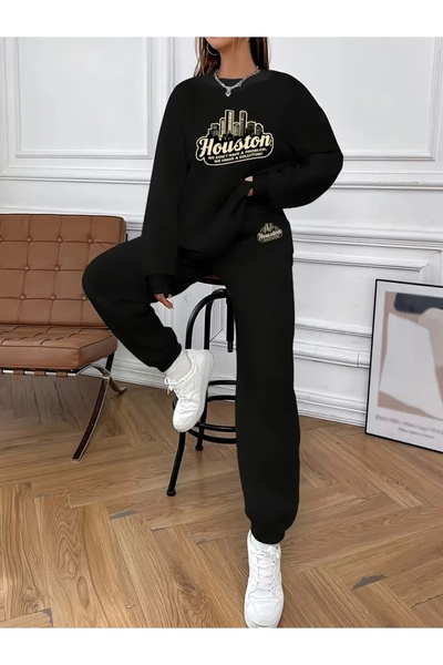 Deocept ΣΕΤ ΦΟΡΜΑΣ HOUSTON SILHOUETTE PRINTED UNISEX OVERSIZE ΠΟΔΗΛΑΤΟ