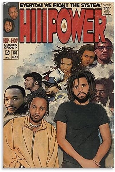 Today Idea Hip Hop Comic Music Poster for Bedroom and Living Room by (No Fram...