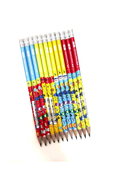 Faber Castell Robot Silgili 2B Kurşun Kalem 12 Adet