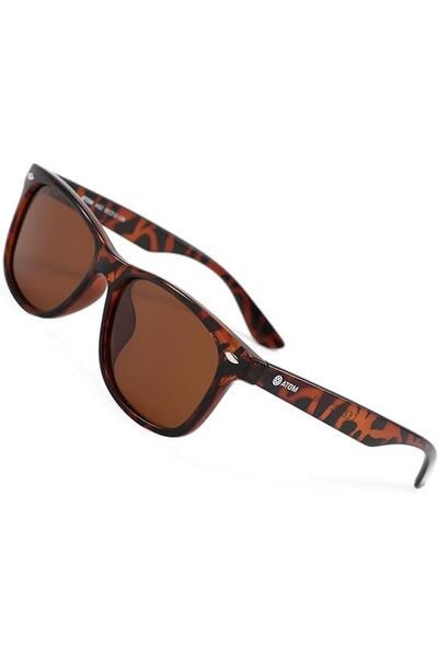 Atom Kids Round Tortoiseshell Brown Sunglasses AK1-2 – Polarized UV400 Protec...