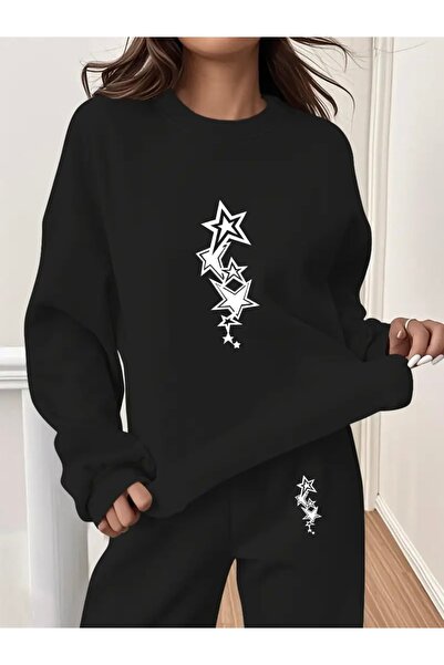 Deocept ΣΕΤ ΦΟΡΜΑΣ ΜΕ ΑΣΤΕΡΙΑ UNISEX OVERSIZE ΠΟΔΗΛΑΤΟ ΚΟΛΑΡΑ