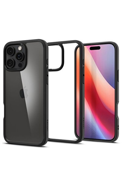 Spigen Phone case for iPhone 16 Pro - Ultra Hybrid H61, Silicone, Matte Black