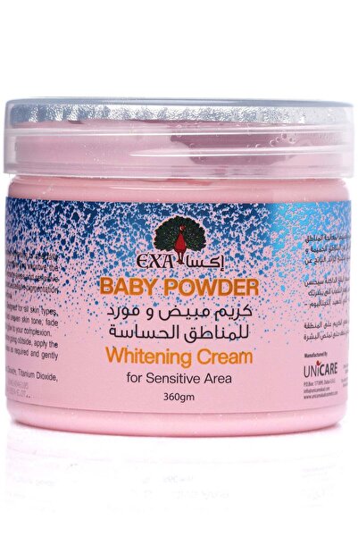 EXA اكسا بيبي بودر كريم مبيض ومورد للمناطق الحساسة - 360 مل