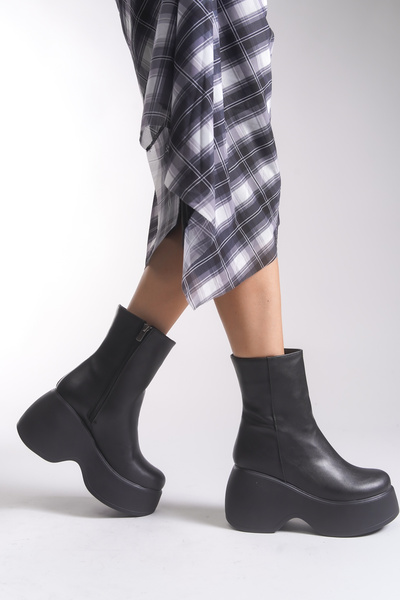 Riccon Dámské kozačky 00123050 Černé