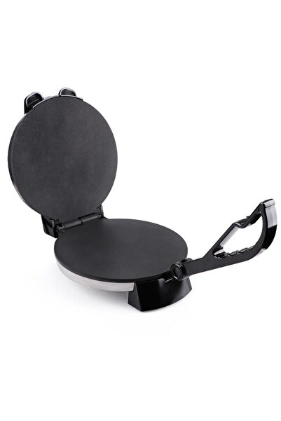 Tradeo Electric Roti Maker, Non-Stick Flatbread Maker, Silver and Black, Temperature Control