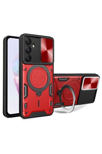 Tim High-Protection Case for Samsung Galaxy A36 5G, Timaconsafe, O64, Hard Plastic, Elegant Ruby