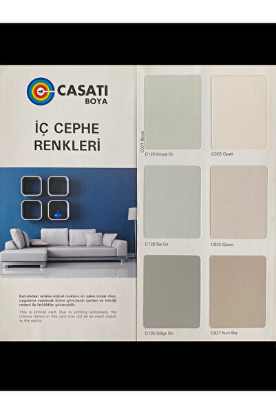 Casati Allegro Su Bazlı Silikonlu Plastik İç Cephe Boyası 3,5Kg - 10Kg - 20Kg