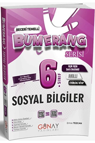 Günay Yayınları 6. Sınıf Sosyal Bilgileri Bumerang Etkinlikli Soru Bankası 2026