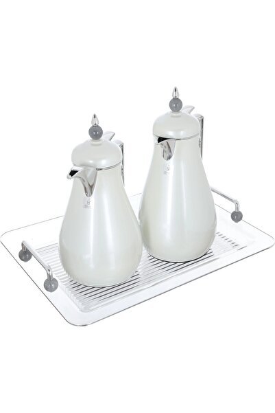 rexa طقم ترمس، 1/0.7 لتر، توفاريا، وعاء داخلي من الزجاج الحراري، غلاف خارجي من الفولاذ