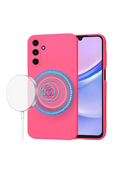 OEM Husa pentru Samsung Galaxy A15 4G/A15 5G, V46, Panza, Hot Pink