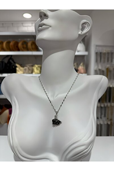 My Violet Accesssories Steel Zircon Stone Swan Necklace