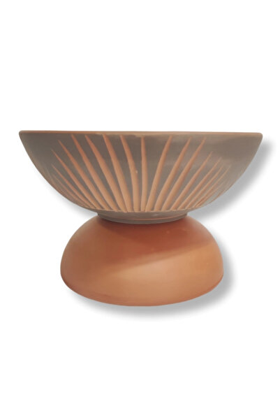 çömlek diyarı Rustic Large Bowl with Legs