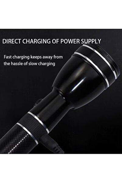 Denx 3-piece rechargeable LED flashlight set, portable design and 6-hour working time, ideal for camping, cycling and emergencies.