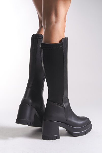 Riccon Dámské kozačky 0012680 Černé