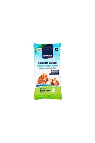 Vitakraft Servetele umede pentru animale Vitakraft, delicate cu aloe vera, 30 bucati