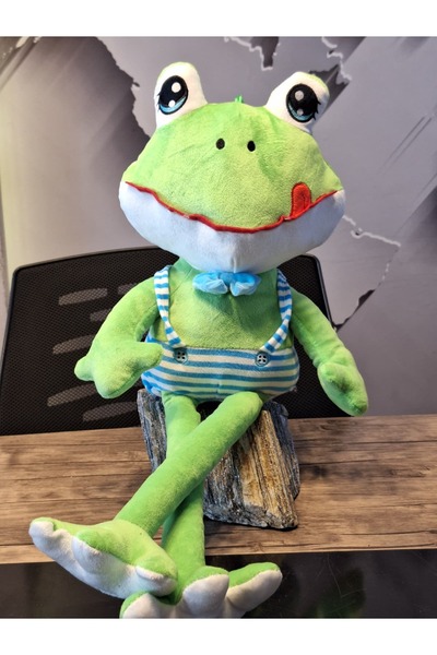 Halley Peluş Oyuncak PAPYONLU TULUMLU KURBAĞA PELUŞ