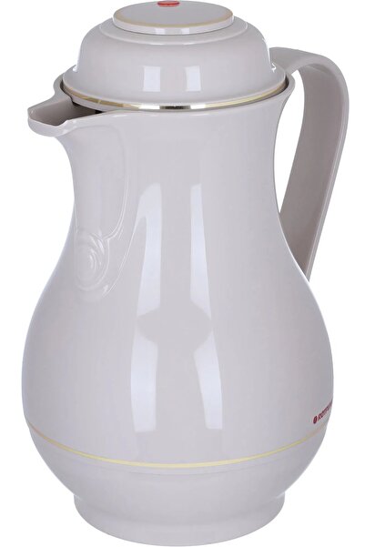 Rotpont ترمس، 0.5 لتر، وعاء داخلي زجاجي، غلاف خارجي بلاستيكي - بني فاتح