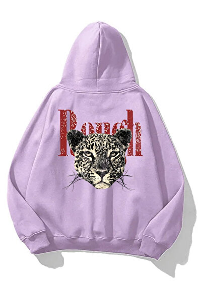 LUNAVISITA Unisex Tiger Print Long Sleeve Hoodie with Comfortable Washable Hood