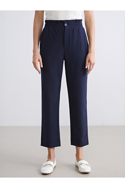LC Waikiki Carrot Cut Women's Trousers with Elastic Waist