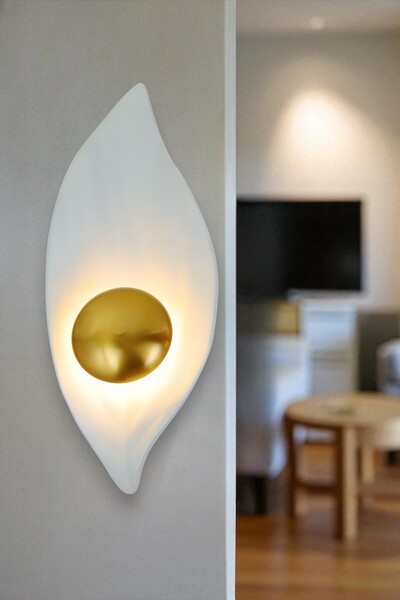 Renkoled Aydınlatma Modern Led Wall Lamp with 3 Color Lights, Decorative Wall Lamp for Living Room, Room, Kitchen, Hallway