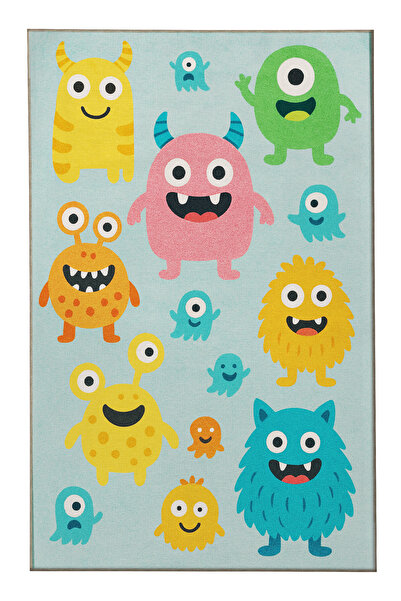 Rugs Modern Halı سجادة MOSSO متعددة الألوان ذات شخصيات كرتونية وقاعدة منسوجة ...