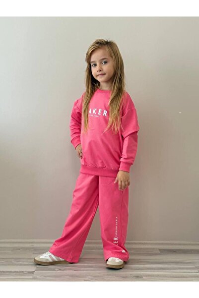 RAPAPA Girl's Pink Sweatshirt and Sweatpants Set, Waitress Size 5003P