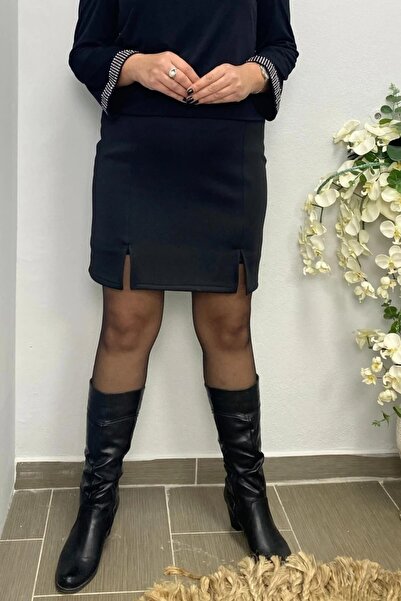 Mia Butik Plus Size Black Shorts Skirt