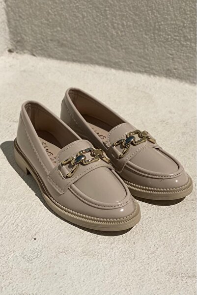 I Love Shoes Γυναικείο Loafer Kasto λουστρίνι μπεζ