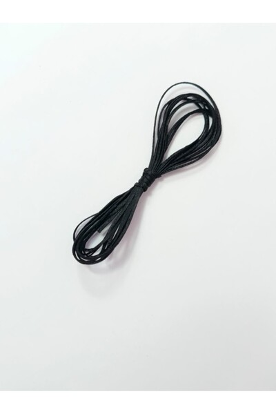 Eskişehir hobi sanat 1.2 Mm 2 Metre Mumlu ip Kolye ipi Takı Tasarım ipi Bileklik ipi