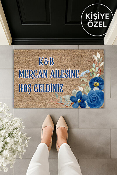 Dormot سجادة أرضية حديثة للطباعة الرقمية على الباب مع الأحرف الأولى والأسماء،...