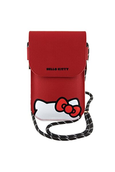 SOFAL Crossbody Phone Bag, L46, Faux Leather, Red, Hello Kitty