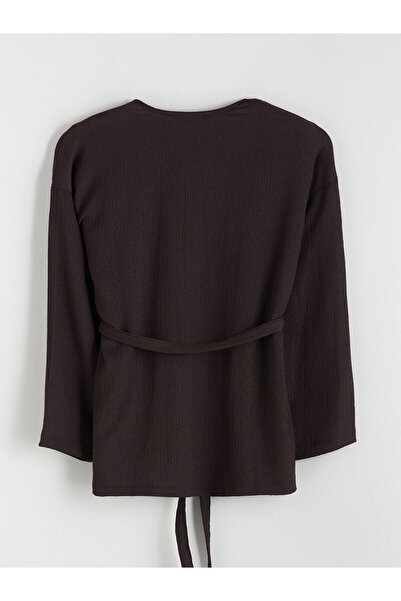LC Waikiki New Season Shawl Collar Textured Women's Cardigan
