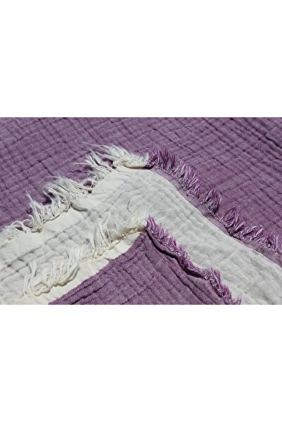 Cottonin Home Çift Kişilik 4 Katlı Müslin Yatak Örtüsü %100 Pamuk 220x240 CM