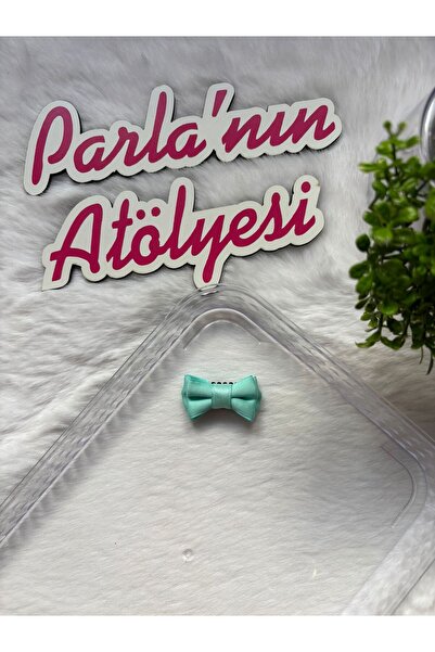 SOFT 0-3 Hair Clips for Babies with or Without Hair, Turquoise Tiny Bow