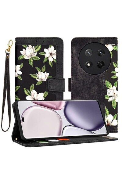 Danex Husă de protecție pentru Honor Magic7 Lite/X9c, A51, piele ecologică, F...