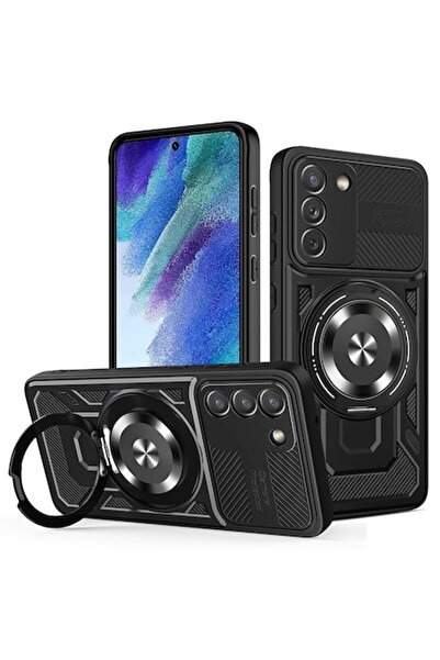 Techsuit Husă pentru Samsung Galaxy S21 FE 5G - RuggedCam - Negru