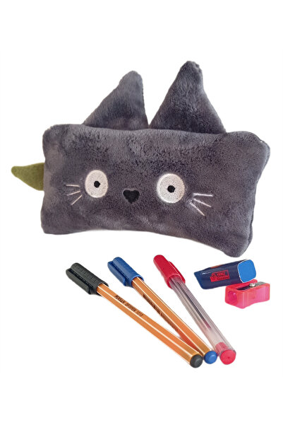 MY toys TOTORO Karikatür Peluş Kalemlik Astarlı Kalem Kutusu
